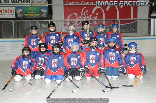 2011-01-09 Varese 007 Hockey Milano Rossoblu U10-Valpellice - Squadra